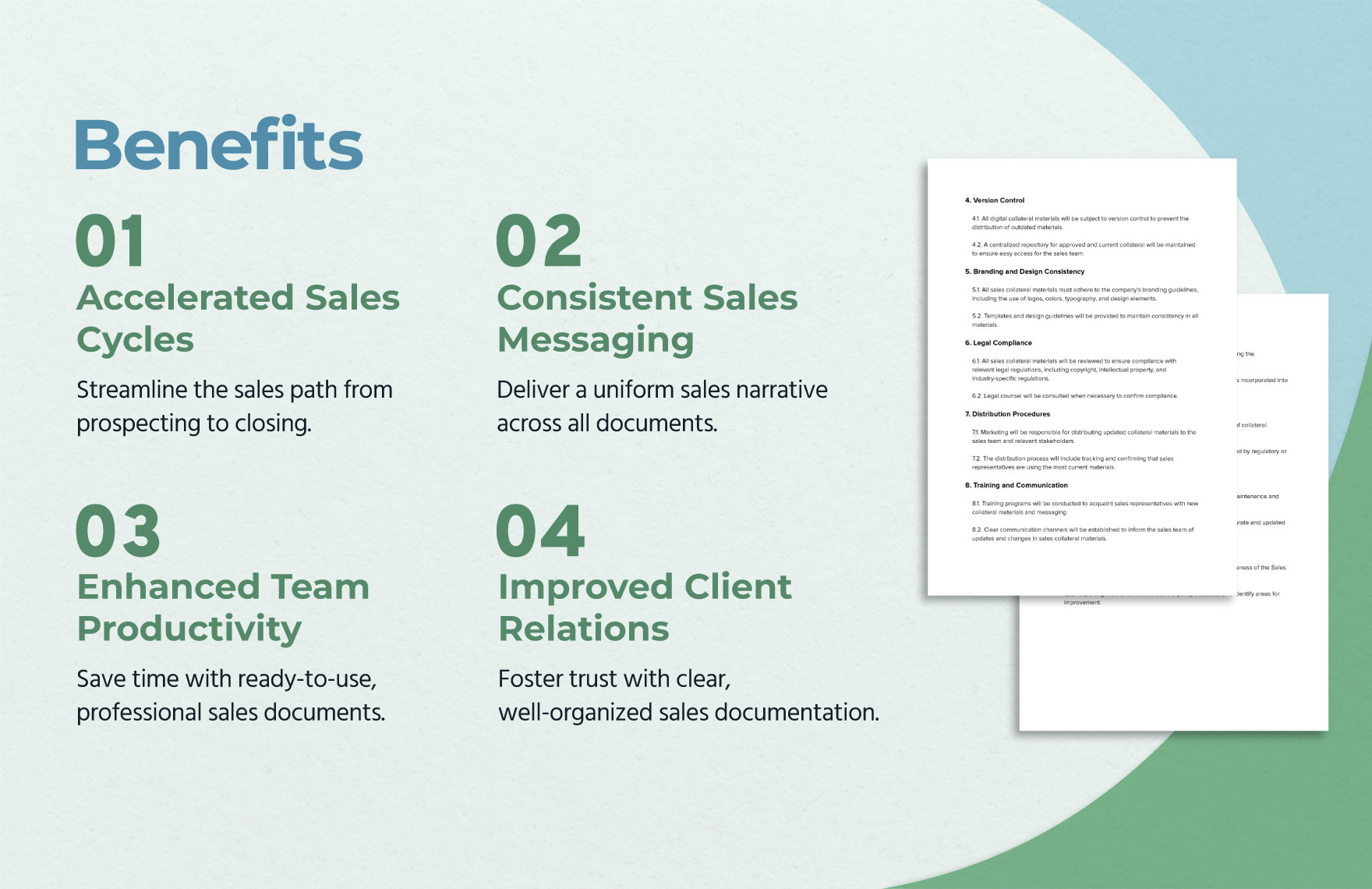 Sales Collateral Maintenance Policy Template