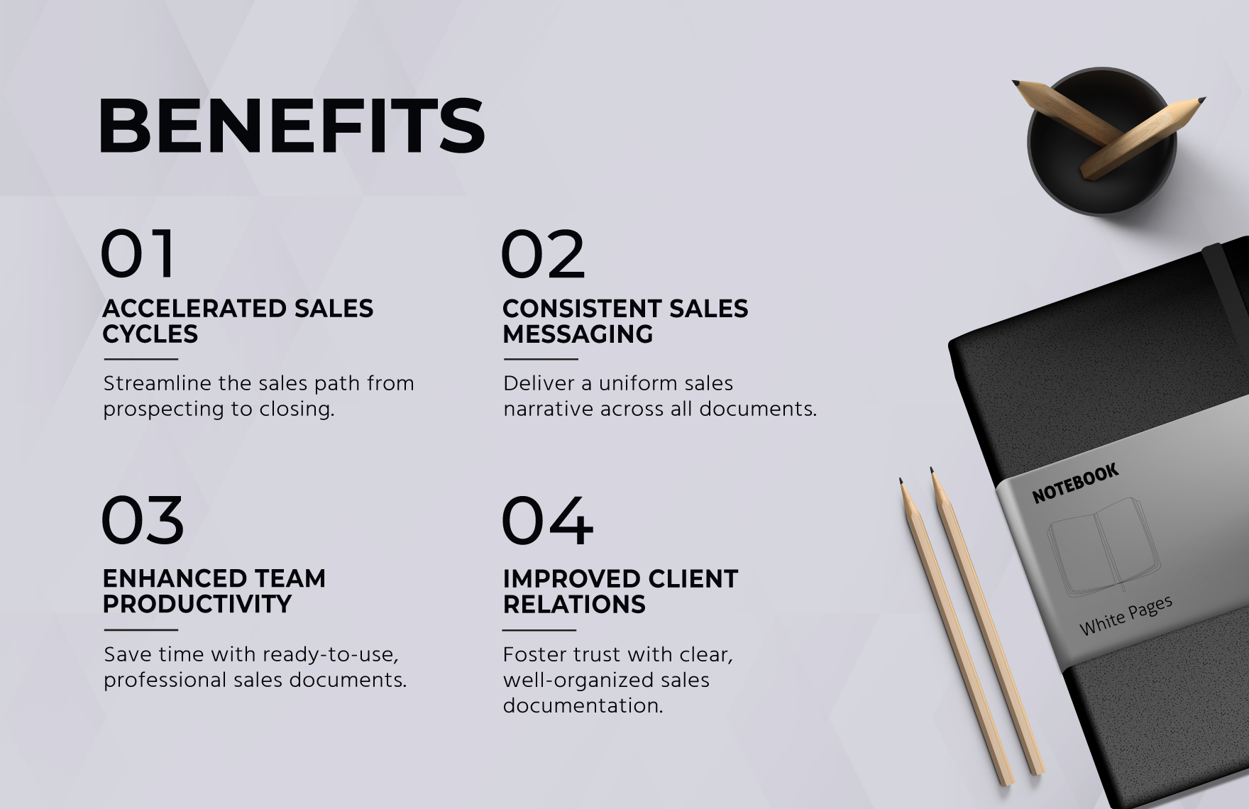 Sales Comprehensive Collateral Catalogue Template