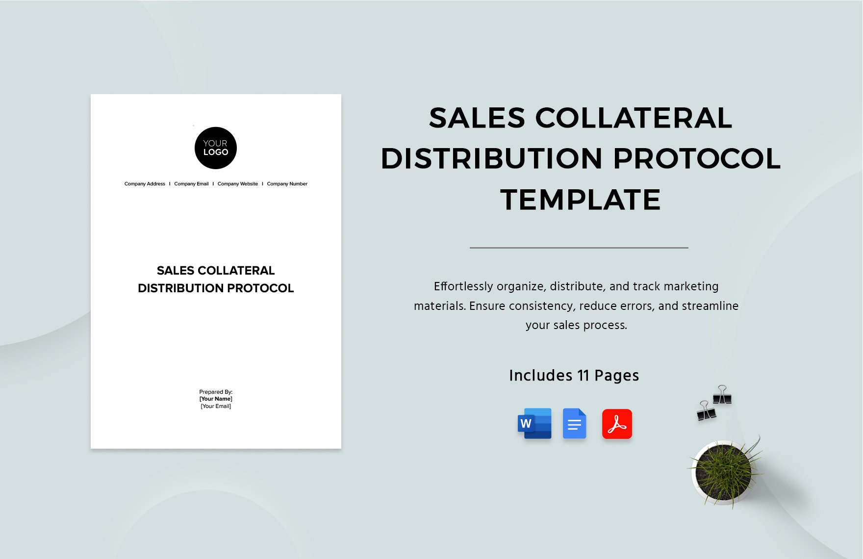 Sales Collateral Distribution Protocol Template