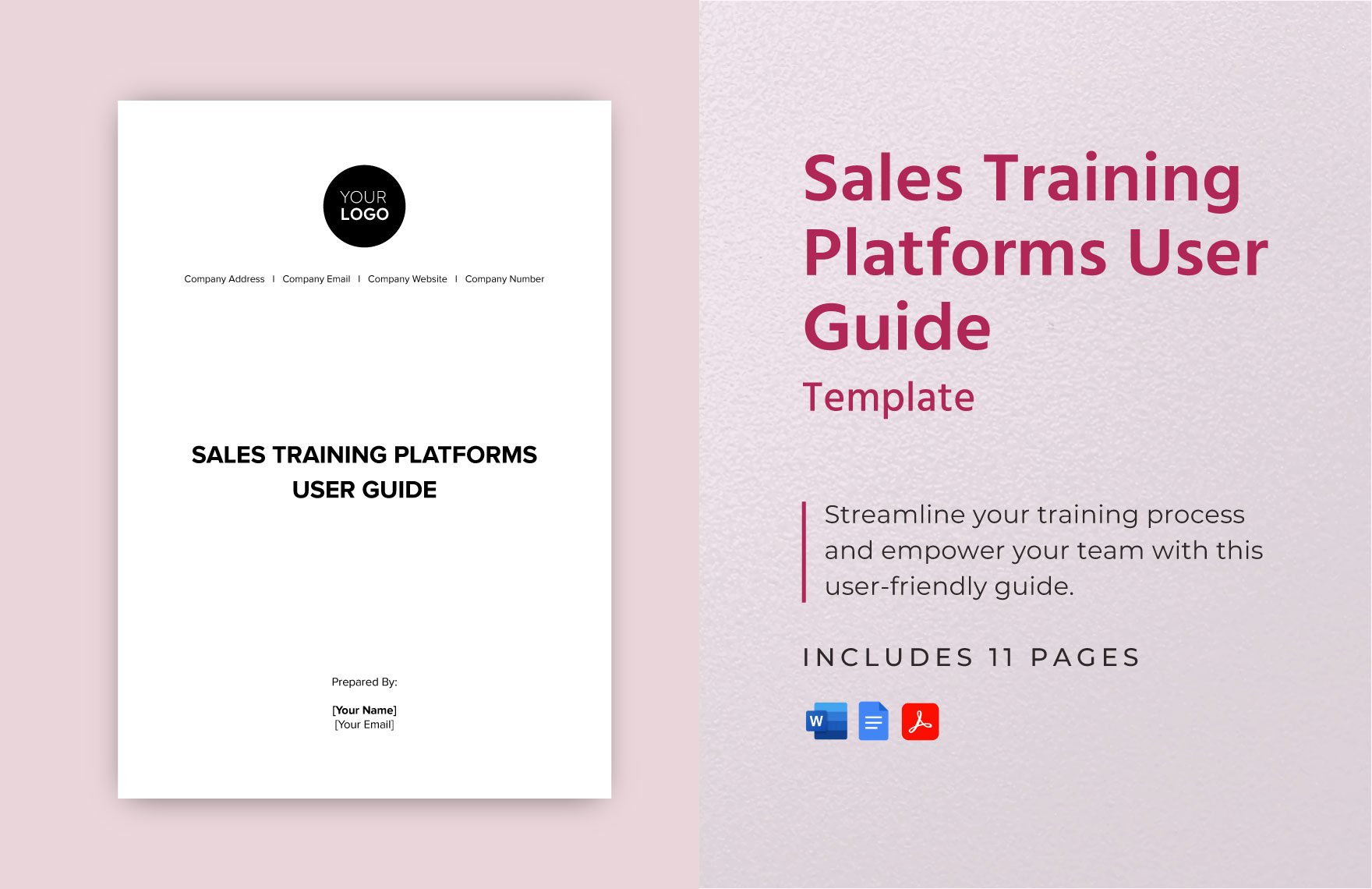 Sales Training Platforms User Guide Template