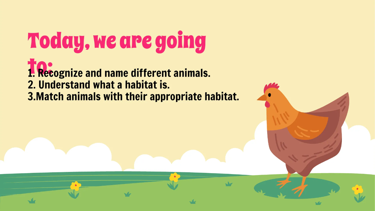 Free Different Animals and Their Habitats Template to Edit Online