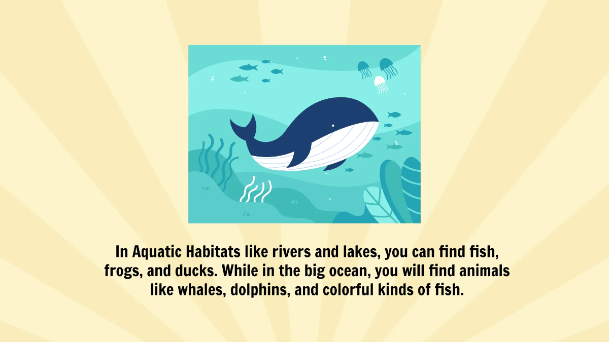 Free Different Animals and Their Habitats Template to Edit Online