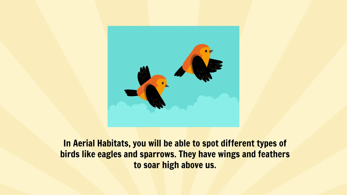 Free Different Animals and Their Habitats Template to Edit Online