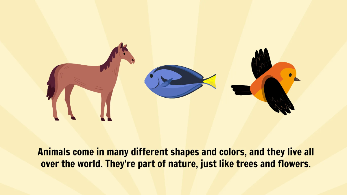 Free Different Animals and Their Habitats Template to Edit Online