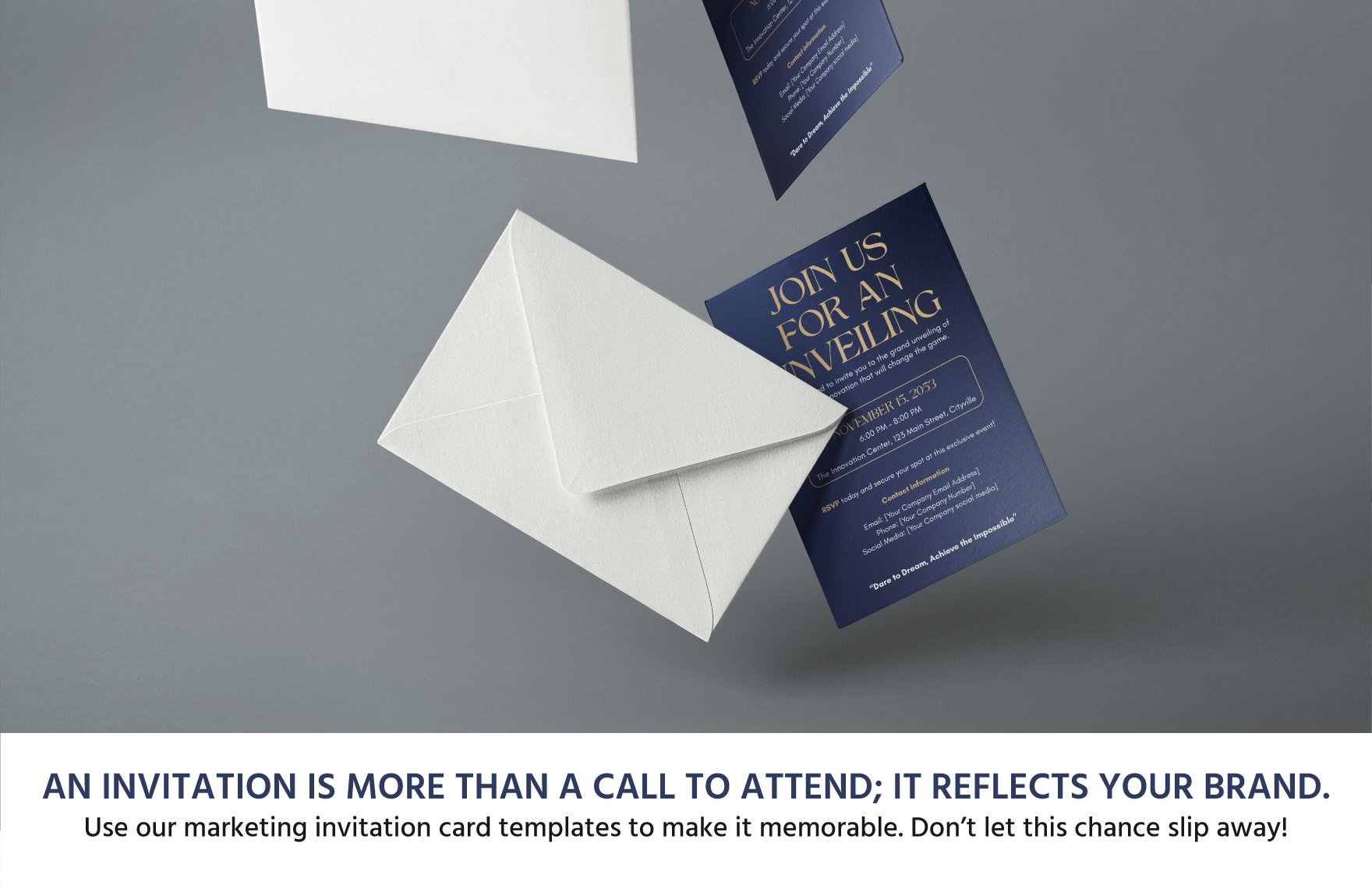 Product Launch Invitation Card Template