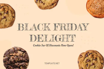 Free Real Cookie Banner Black Friday Template to Edit Online