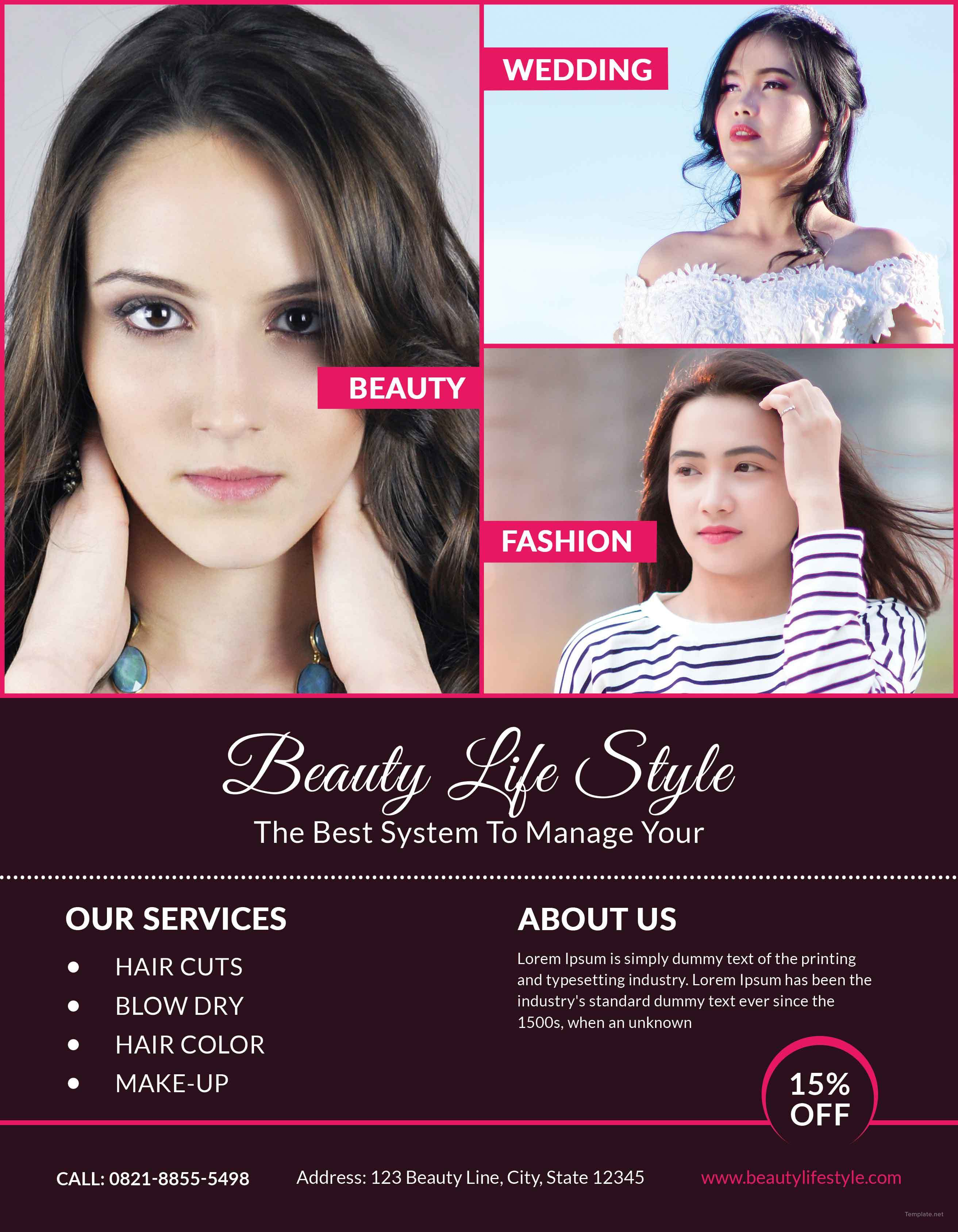 salon flyer