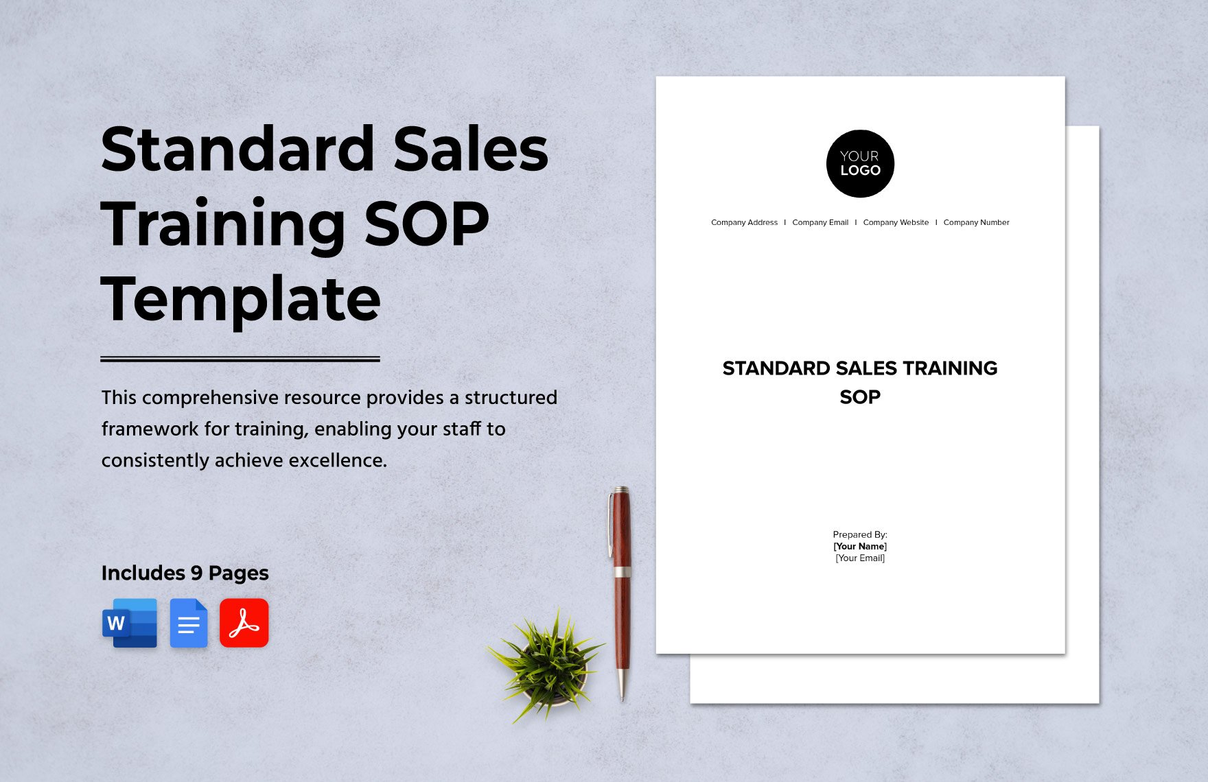 Standard Sales Training SOP Template