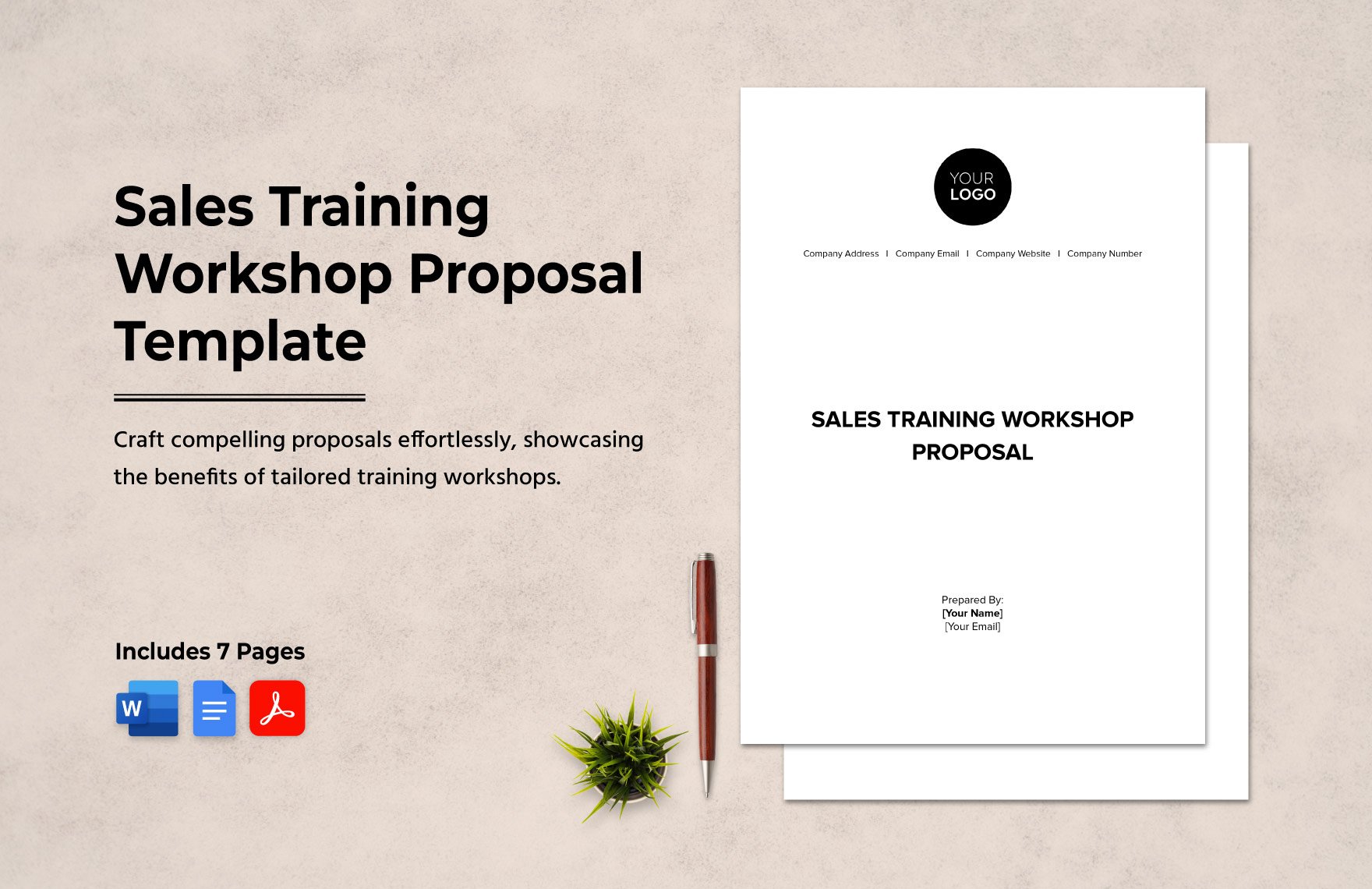 Sales Training Workshop Proposal Template