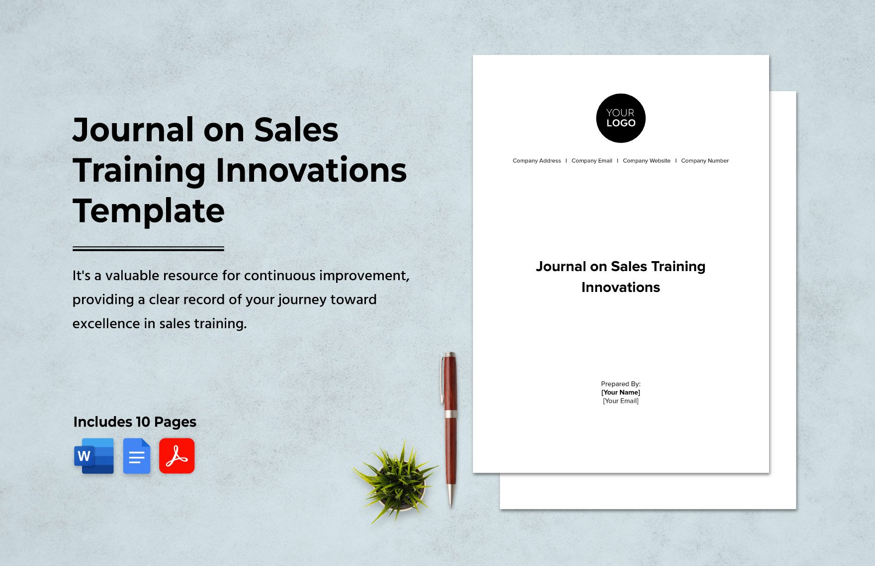 Journal on Sales Training Innovations Template