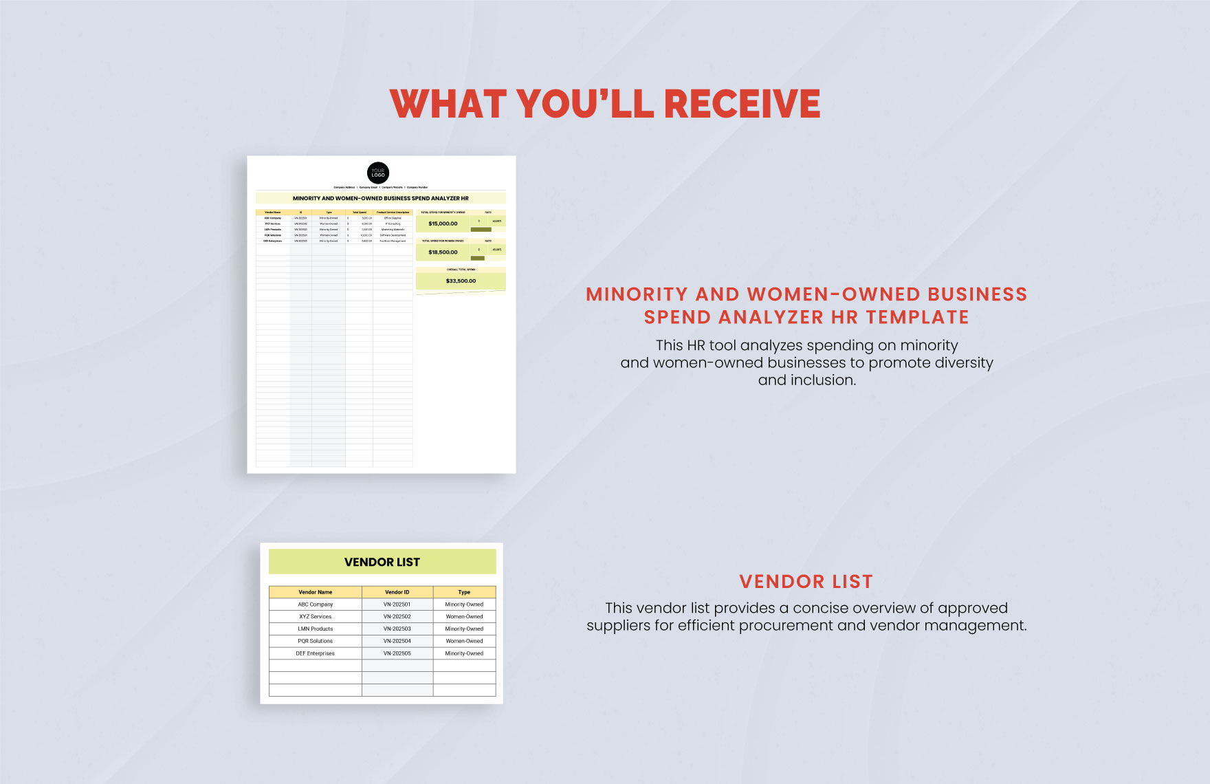 Minority and Women-Owned Business Spend Analyzer HR Template