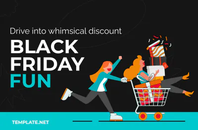 Free Cartoony Black Friday Banner Template to Edit Online