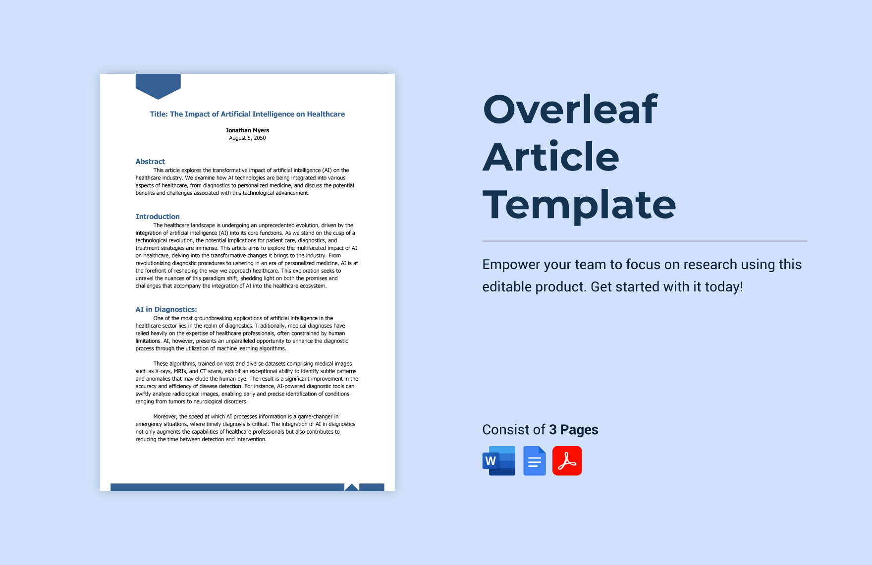 Editable Article Templates In Word To Download