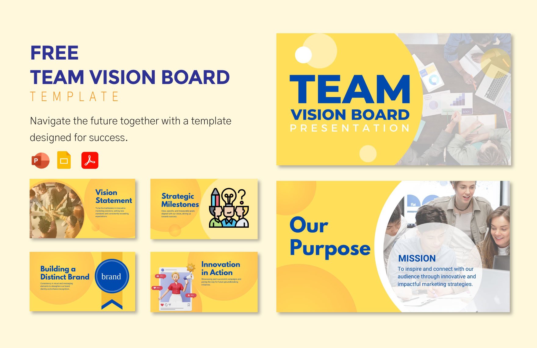 Team Vision Board Template