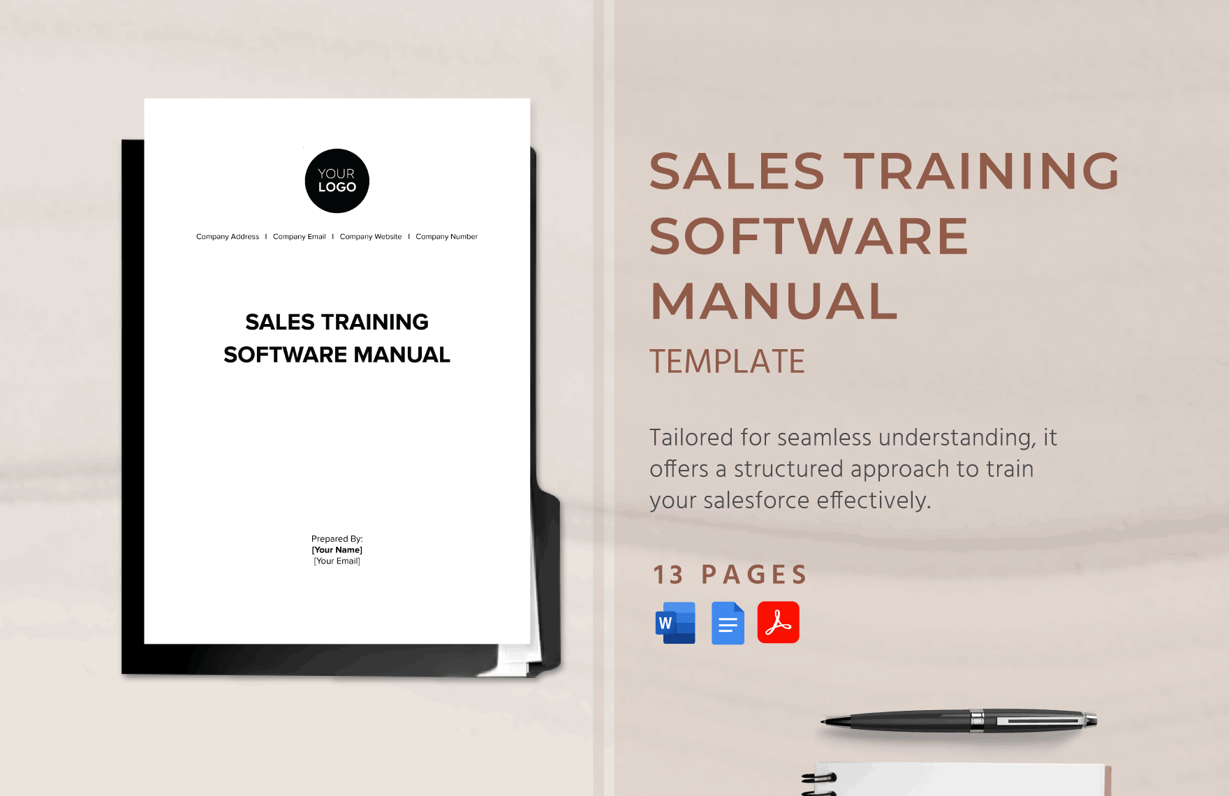 Editable Training Manual Templates In Word To Download