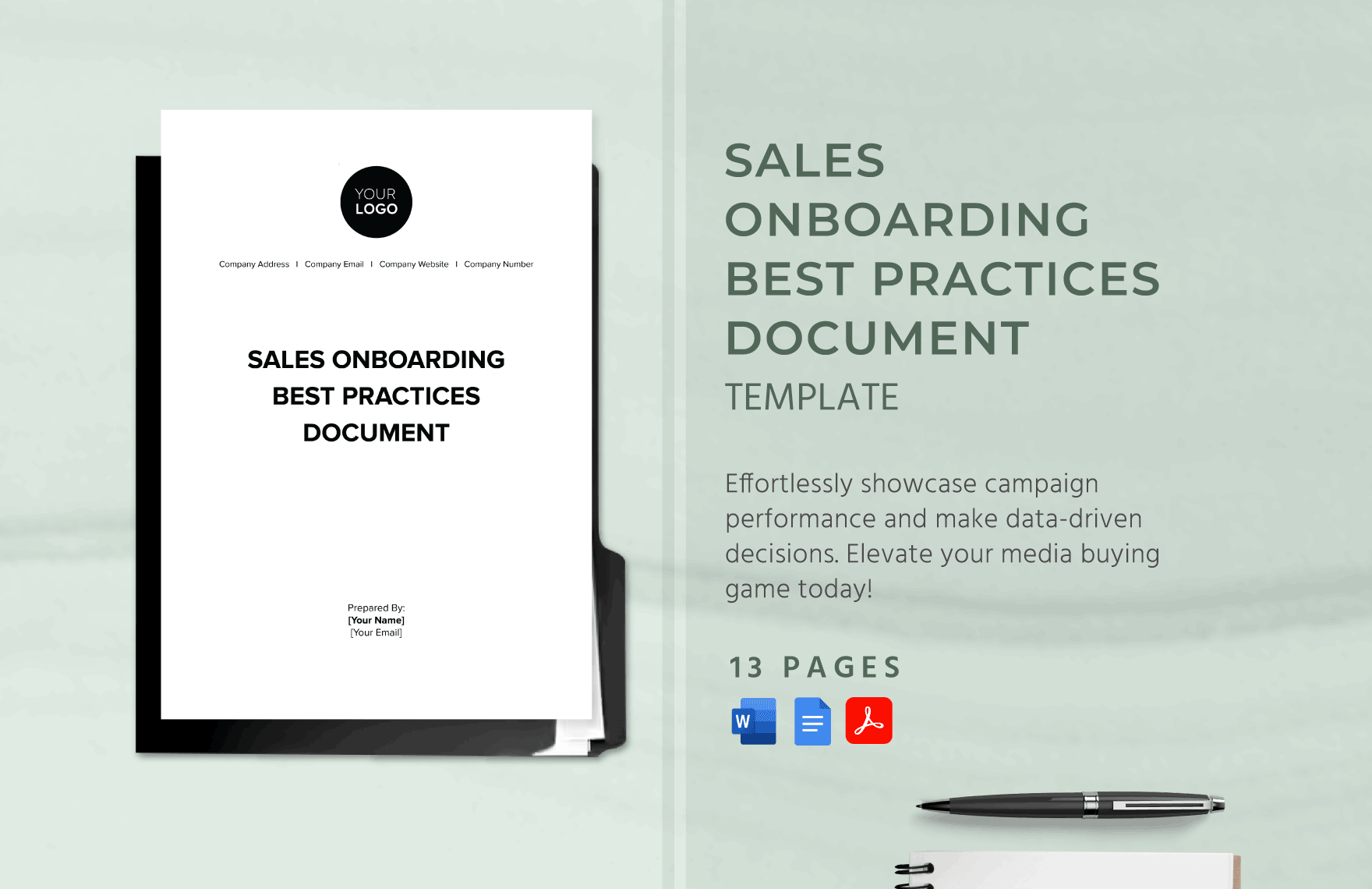 Sales Onboarding Best Practices Document Template