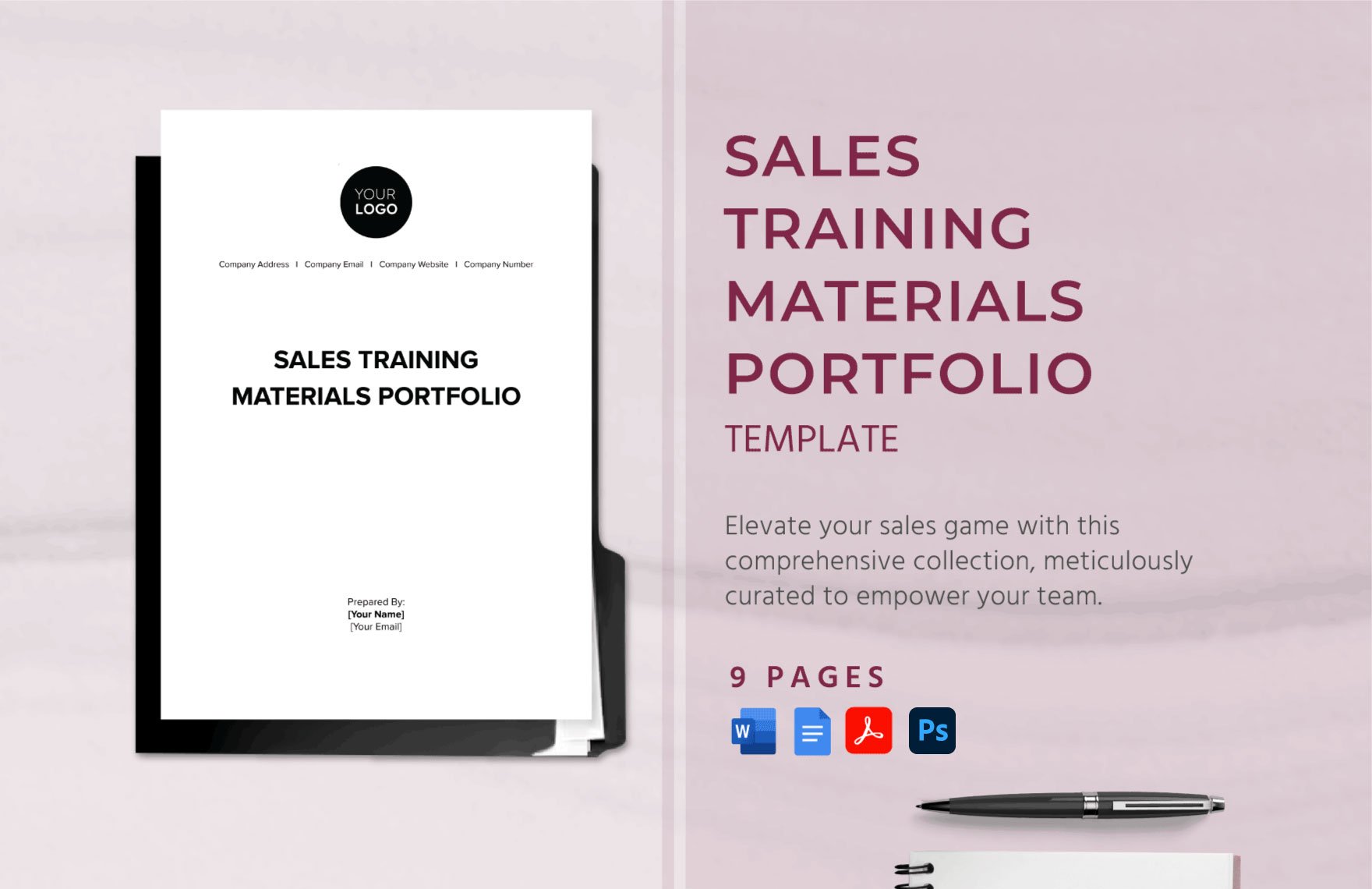Sales Training Materials Portfolio Template