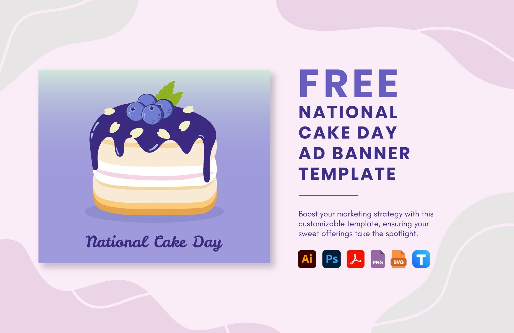 National Cake Day Ad Banner Template