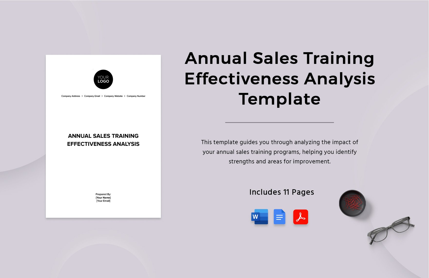 Annual Sales Training Effectiveness Analysis Template