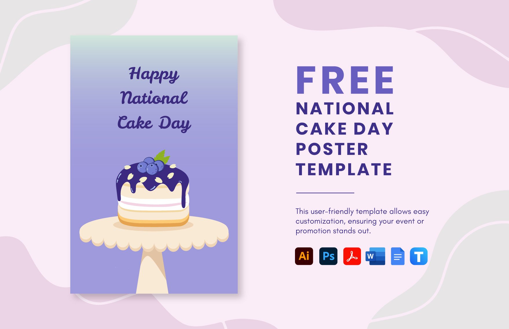 National Cake Day Poster