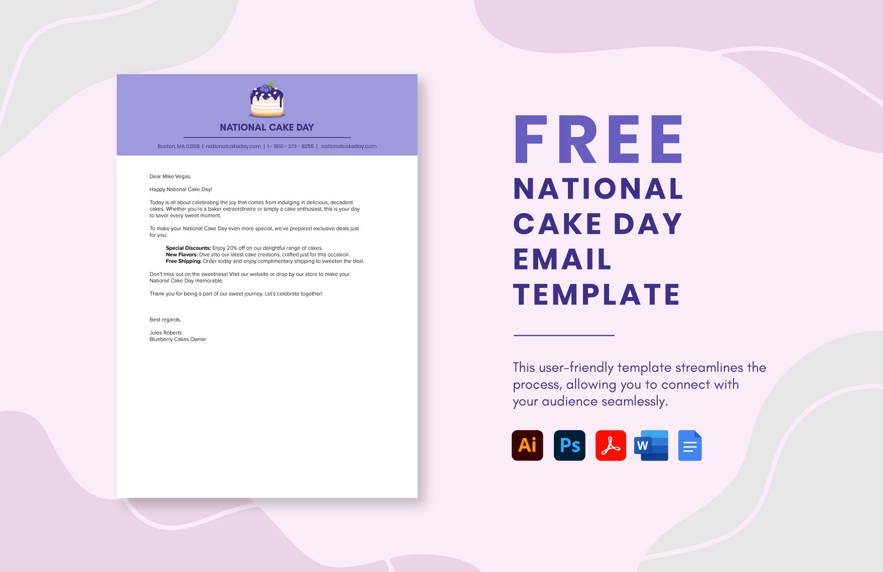Email Template in Illustrator, Vector, Image