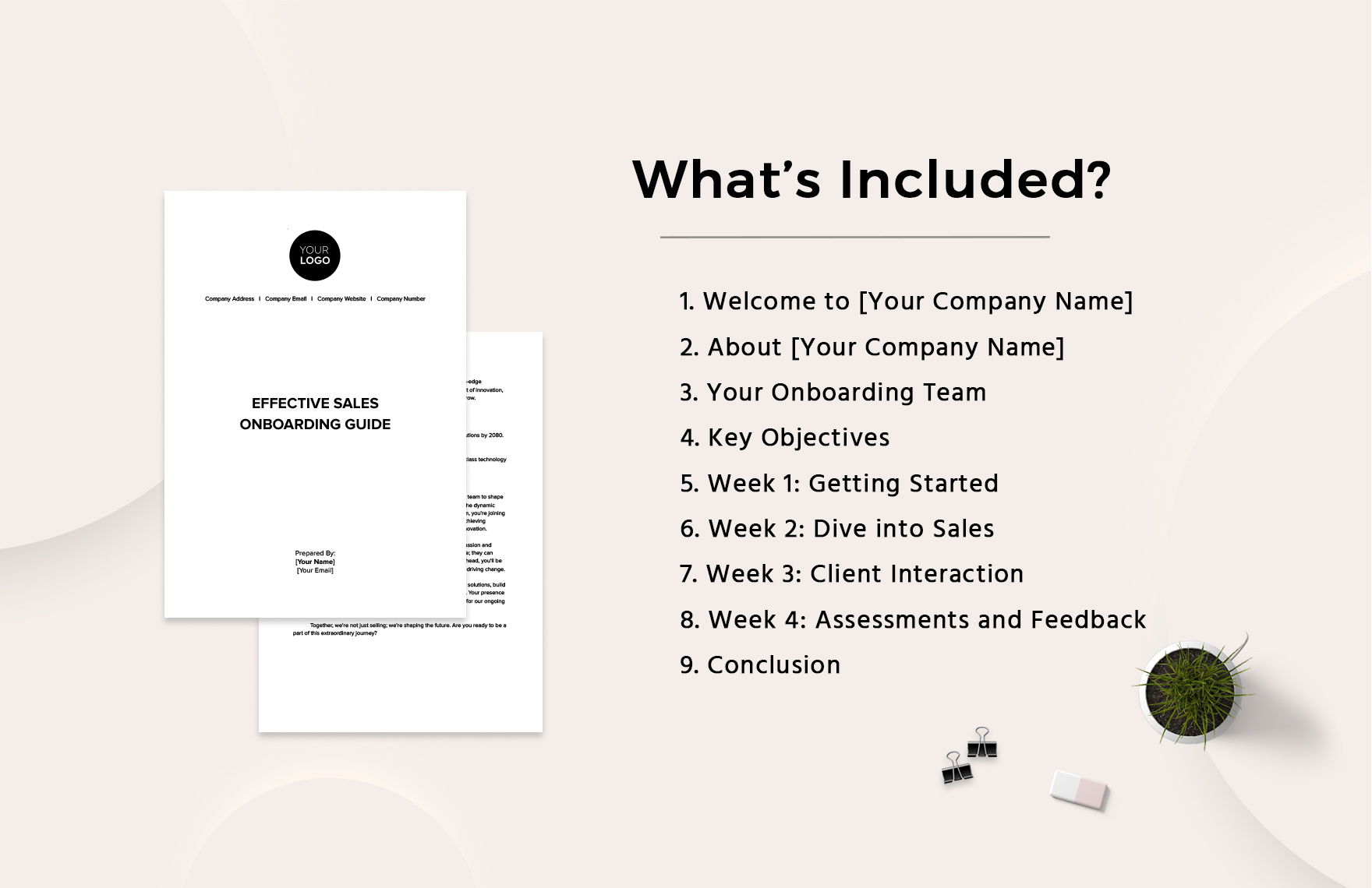 Effective Sales Onboarding Guide Template
