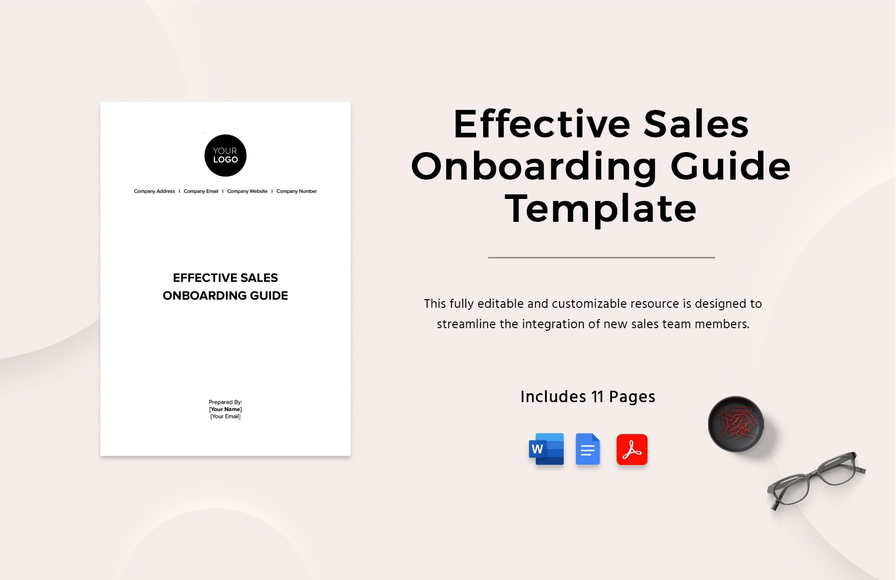 Effective Sales Onboarding Guide Template in Word, Google Docs, PDF