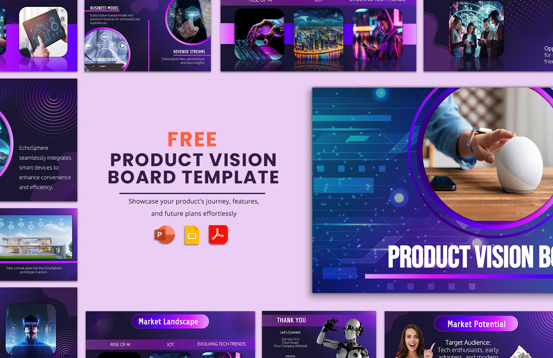 Product Vision Board Template
