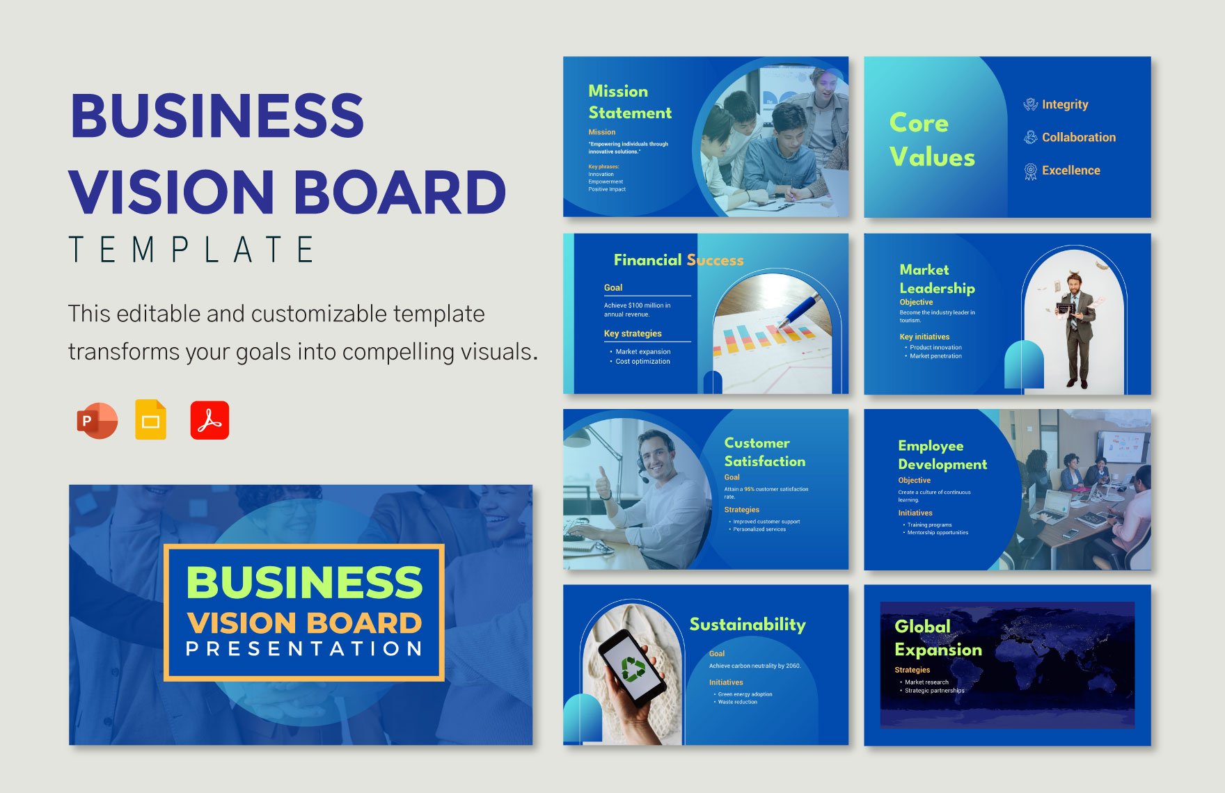 Business Vision Board Template