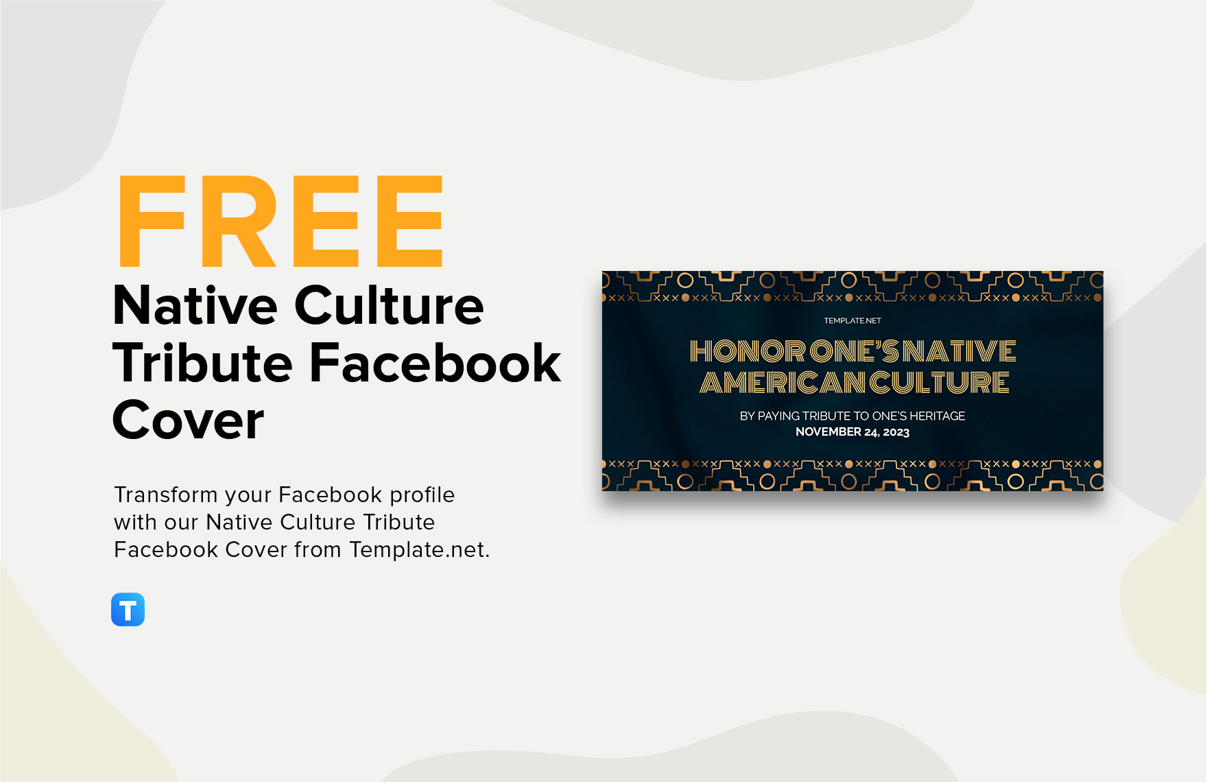 Free Native Culture Tribute Facebook Cover Template