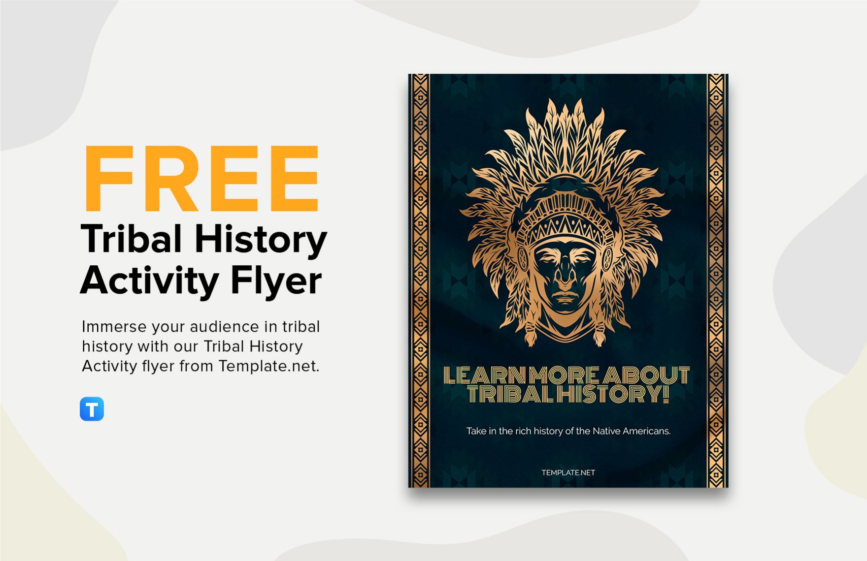 Tribal History Activity Flyer Template