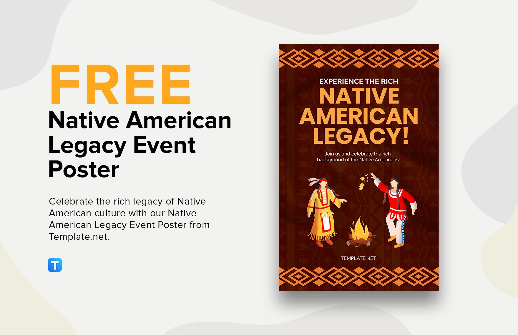 Free Native American Legacy Event Poster Template