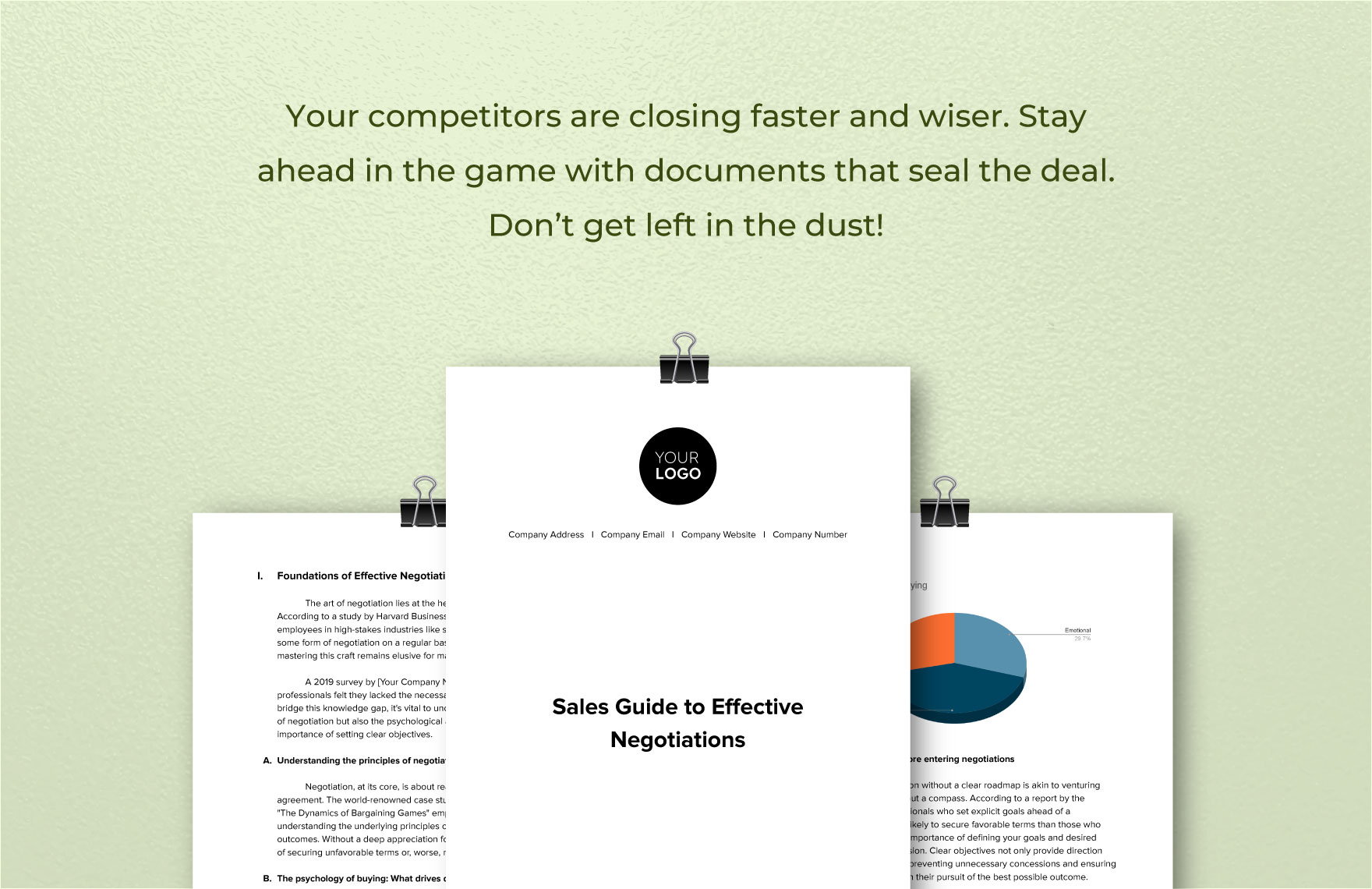 Sales Guide to Effective Negotiations Template