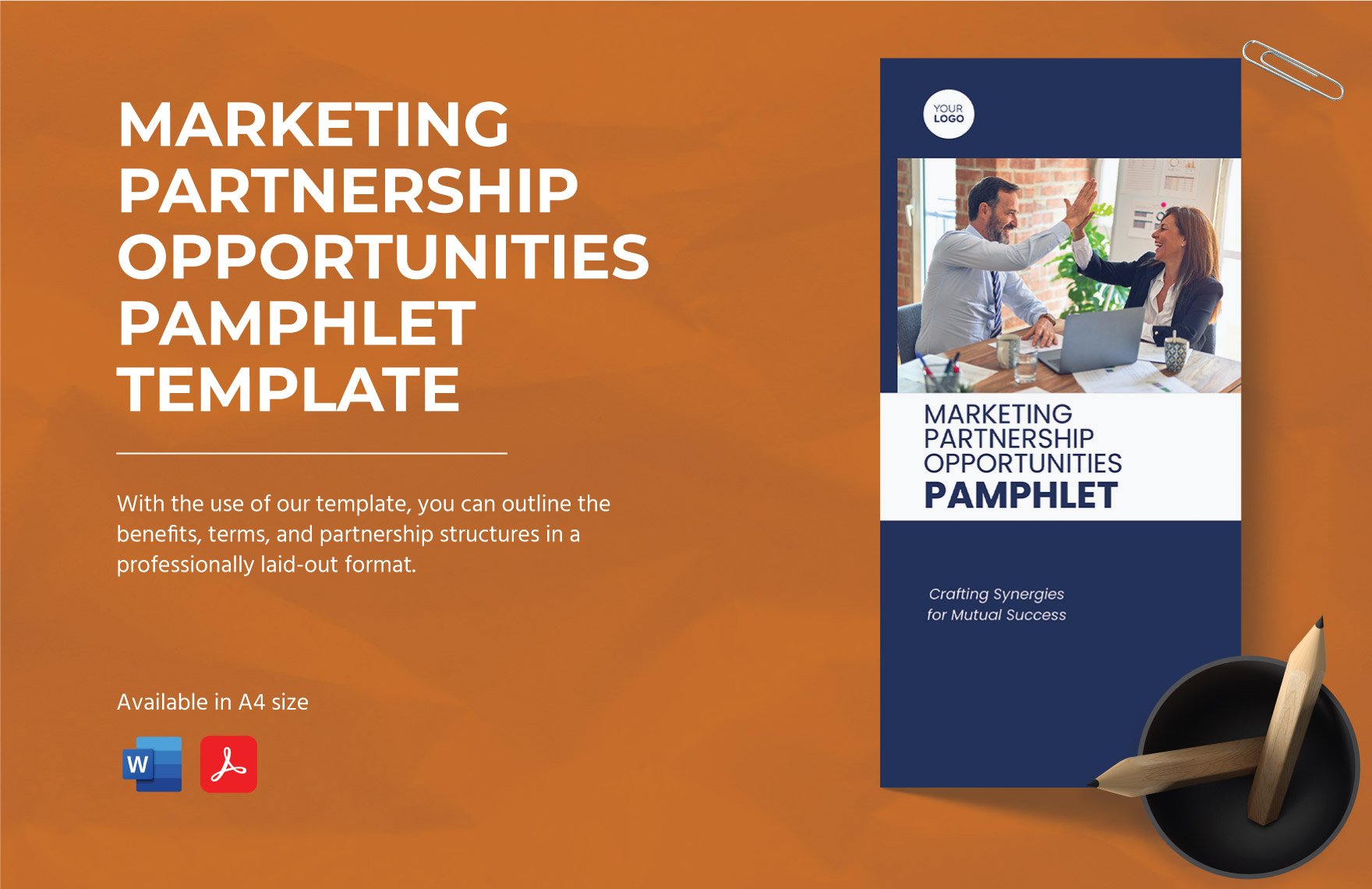 Marketing Partnership Opportunities Pamphlet Template