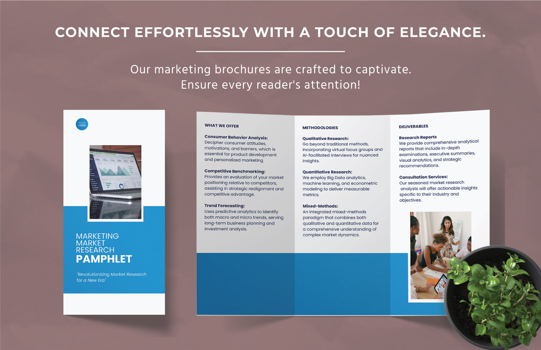 Marketing Market Research Pamphlet Template