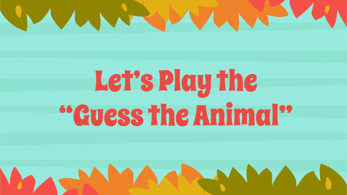 Free Animal Characteristics Template to Edit Online