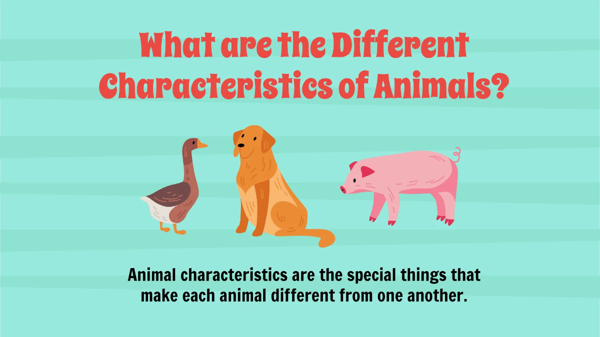 Free Animal Characteristics Template to Edit Online