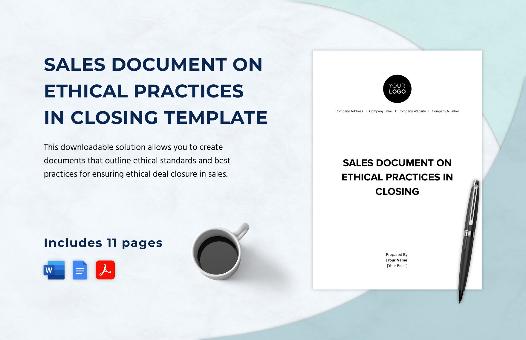 Sales Document on Ethical Practices in Closing Template in Word, Google Docs, PDF