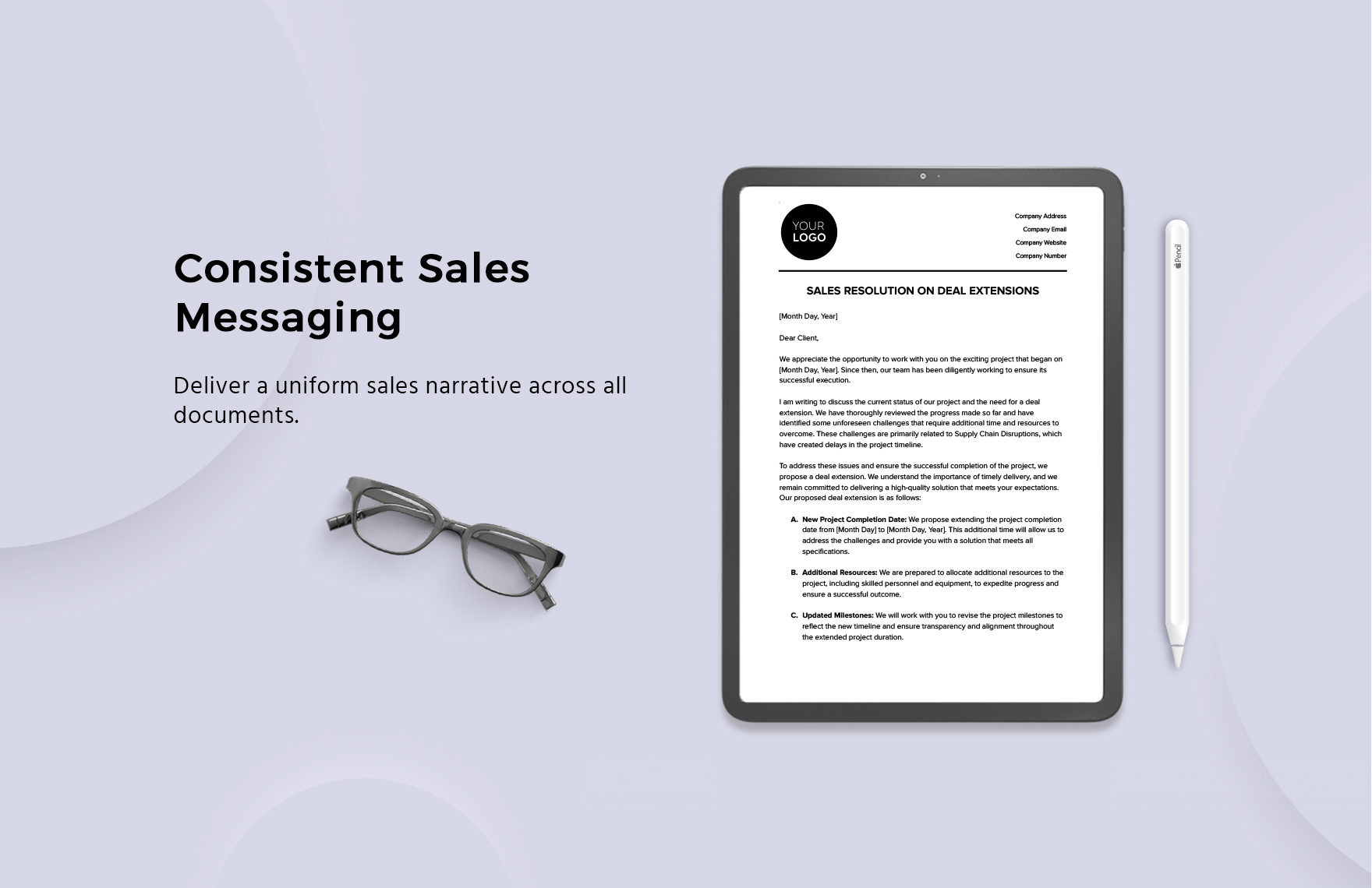  Sales Resolution on Deal Extensions Template
