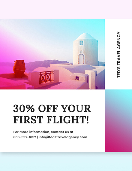 Free Elegant Travel Instagram Post Template to Edit Online