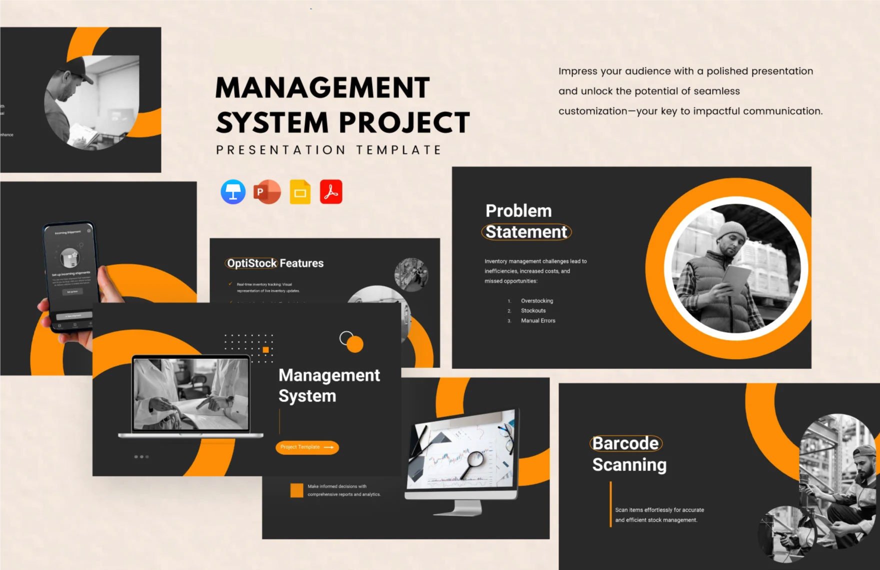 Management System Project Template in PDF, PowerPoint, Google Slides, Apple Keynote