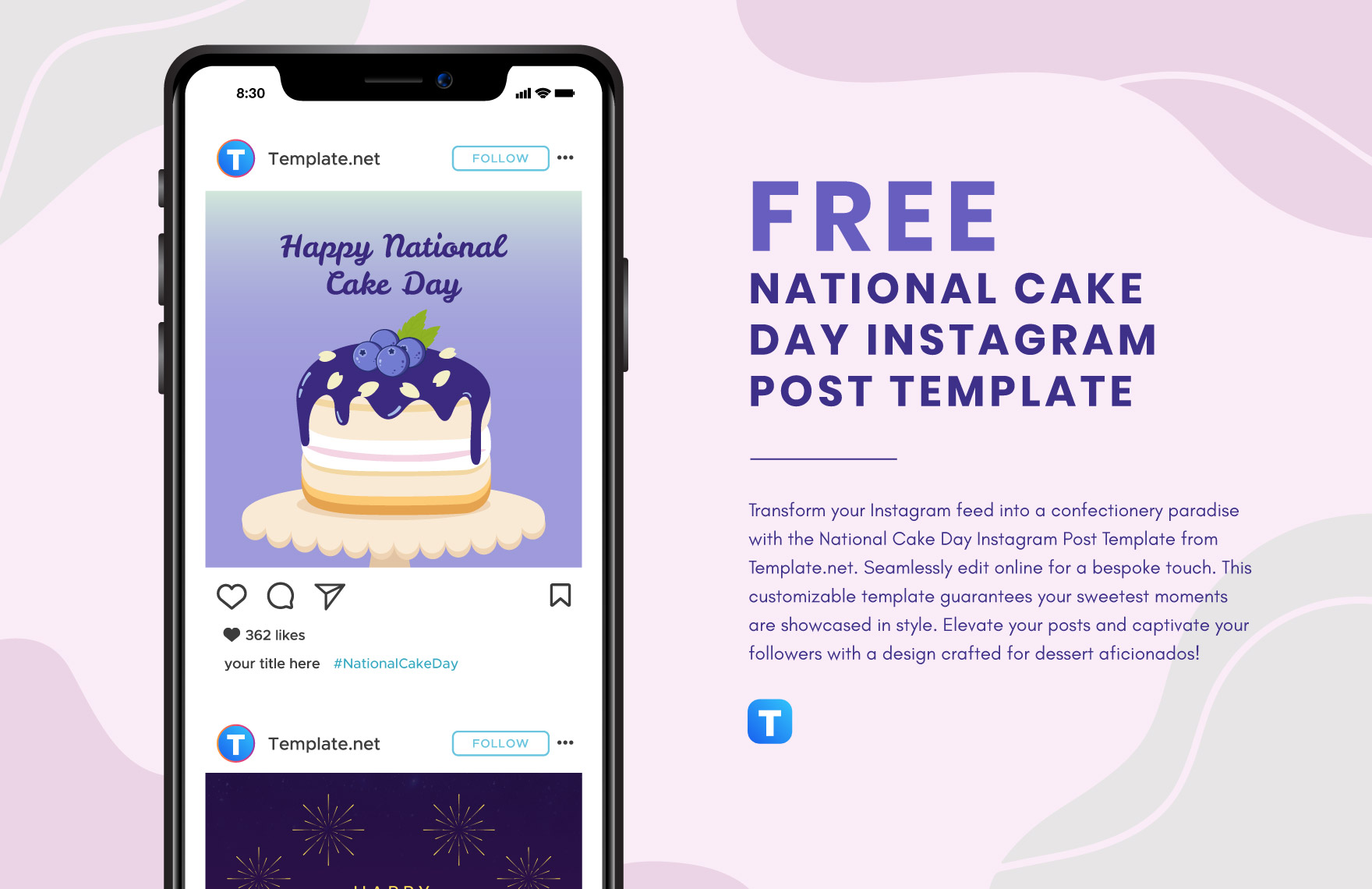 National Cake Day Instagram Post