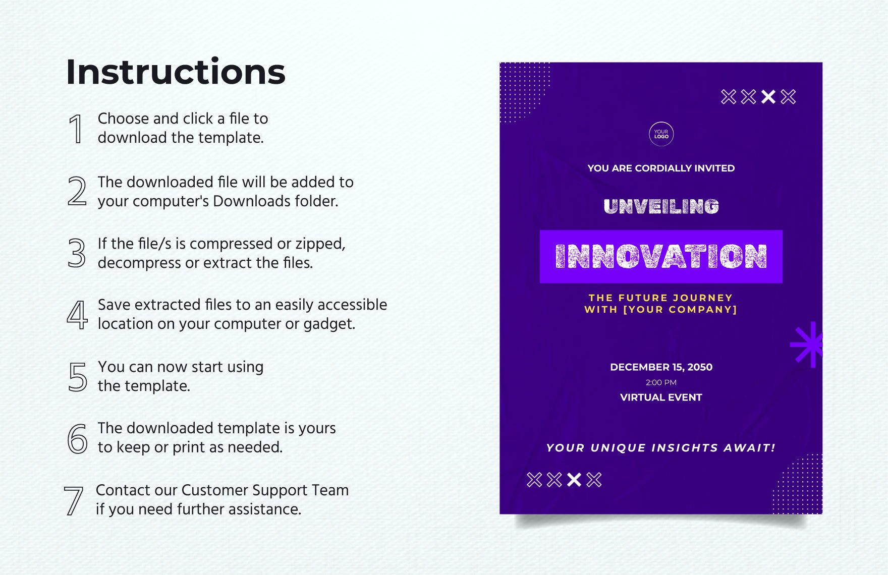 Influencer Collaboration Invitation Card Template