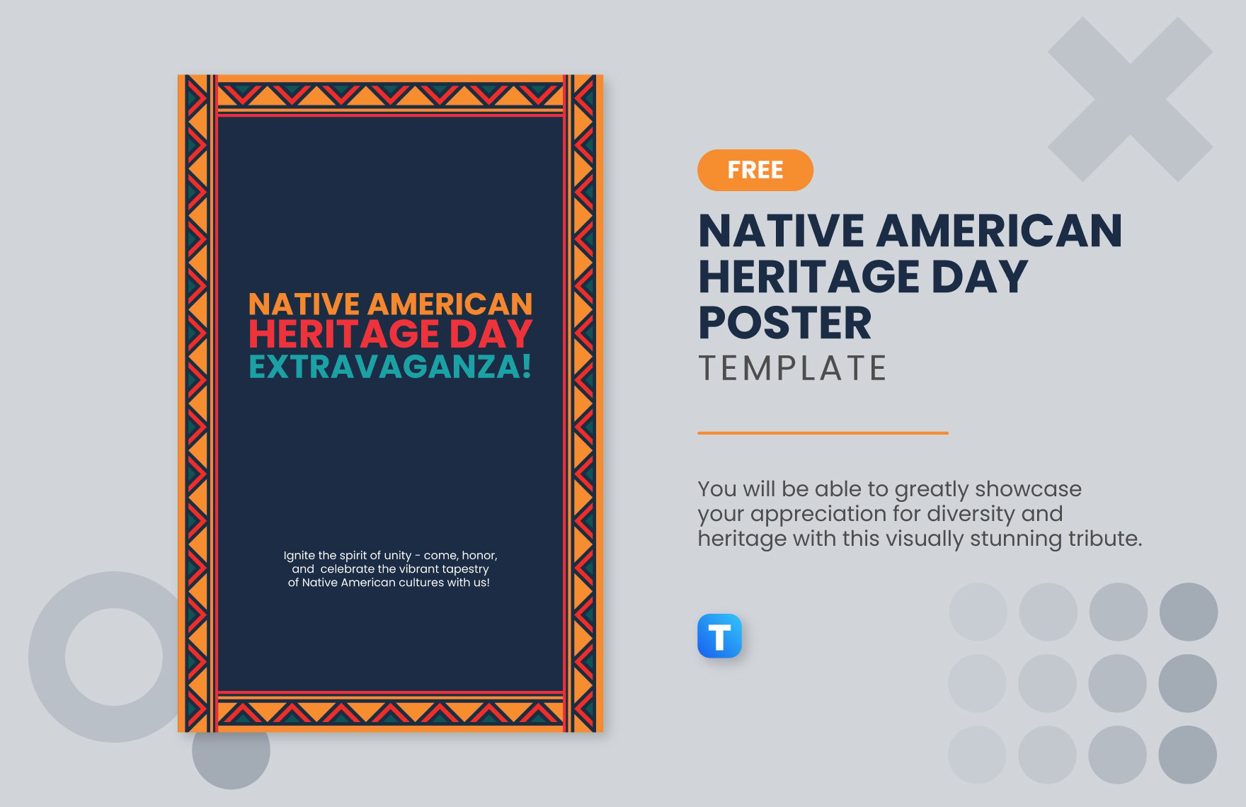 Native American Heritage Day Poster Template