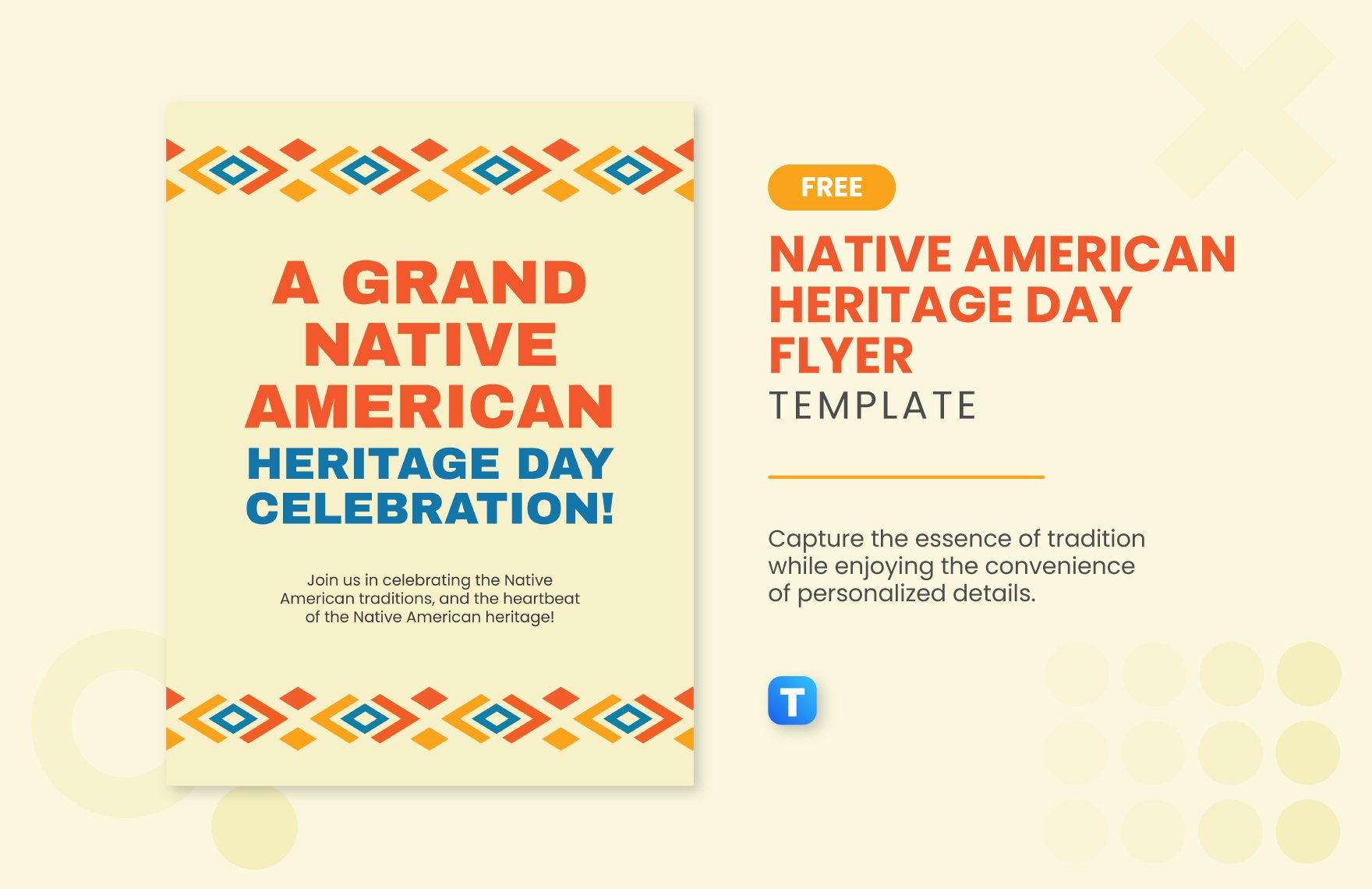 Native American Heritage Day Flyer Template