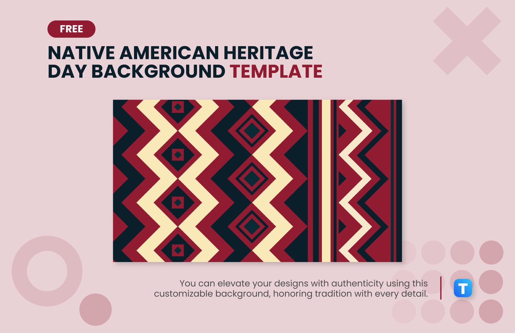 Native American Heritage Background Template