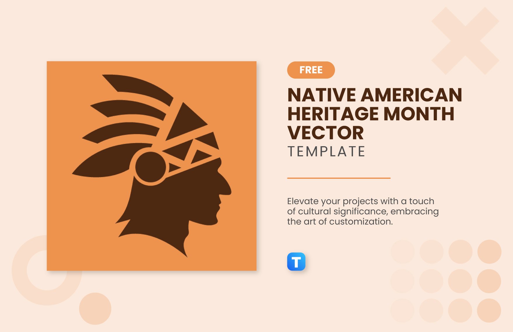 Native American Heritage Month Vector Template