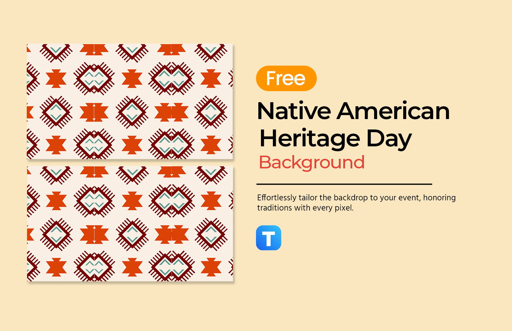 Native American Heritage Day Background Template