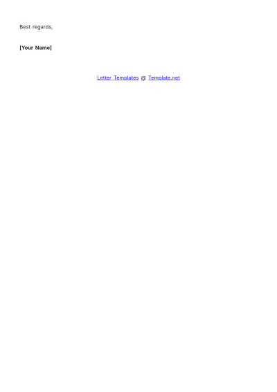 Free Professional School Application Letter Template to Edit Online