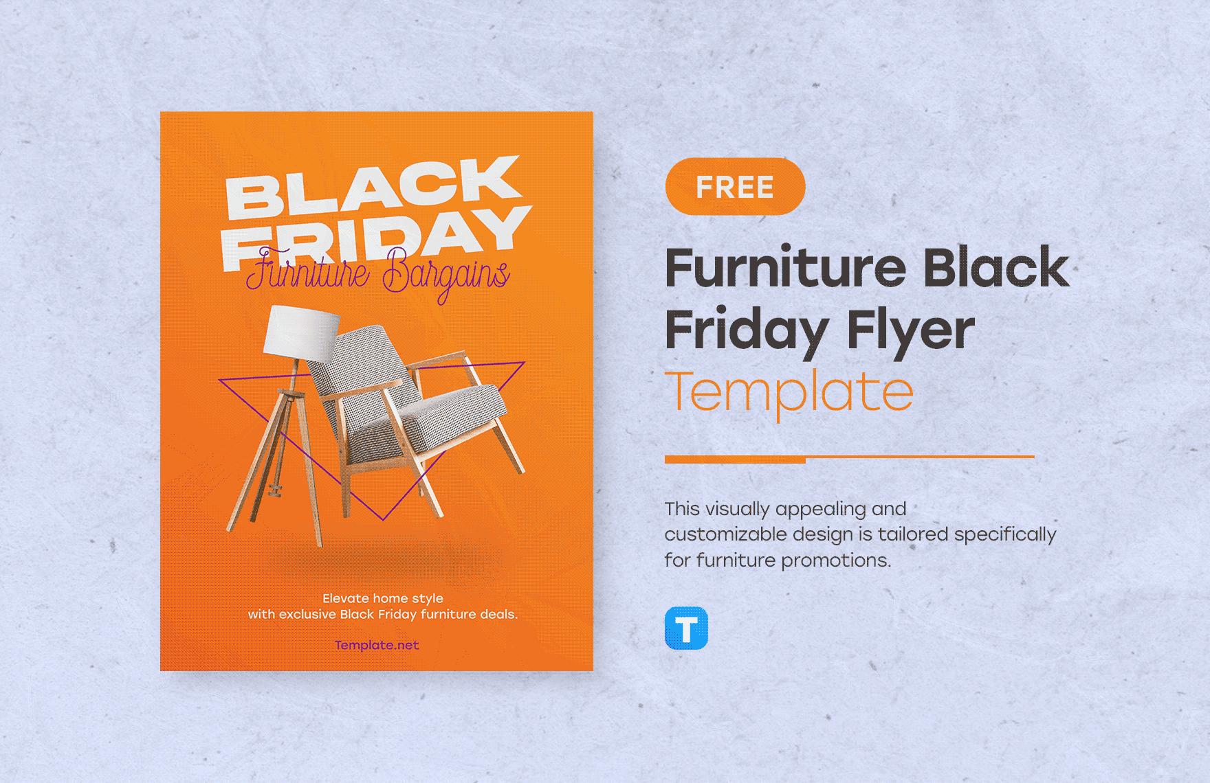 Furniture Black Friday Flyer Template